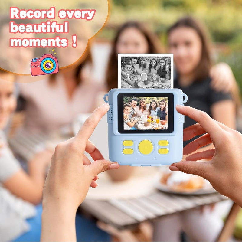 Hikkon 20 Rolls Instant Print Camera for Kids Refill Print Paper - Thermal Print Paper Rolls Photo Print HD Printing for Most Kids Instant Camera(White) - Image 5